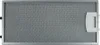 A close-up, top-down view of a metal range hood filter with a white handle on the right side. Produktbild-Vorschau