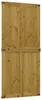 Porta del fienile  Marrone Miele 90 x 210 cm Anteprima dell’immagine prodotto 1
