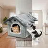 Relaxdays, niche pour chat, maison pour chat avec coussin Voir les images du produit 3