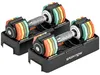 SPORTNOW Verstellbare Hantel Set, 1-5 kg Hanteln mit Produktbild-Vorschau 1
