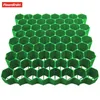 A green honeycomb-shaped ground reinforcement grid is shown against a white background. Produktbild-Vorschau