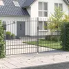 vidaXL Dvojkrídlové brány WOERDEN, 400 x 249,5 cm, oceľ, Náhľad obrázku produktu 2