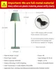 Visdanfo Kabellose Tischlampe, tragbare Produktbild-Vorschau 5