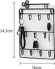A black metal key holder with 11 hooks mounted on a white background. Dimensions are shown on the left and bottom of the image. Náhľad obrázku produktu