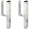 Alberts 2 x U-Pfostenträger für L- Randsteine, 91x230 mm, Produktbild-Vorschau 1