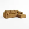 AMBER L Ecksofa mit Schlaffunktion und Bettkasten – Cord Produktbild-Vorschau 1