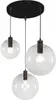 tooLight Pendellampe App309-3C Lassi Glas Schwarz Produktbild-Vorschau 1