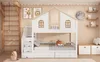 Letto a castello Sweiko, letto per bambini, con sponda di Anteprima dell’immagine prodotto 7