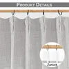 2er Set Vorhänge Leinenoptik Halbtransparent Vorhang Produktbild-Vorschau 3
