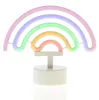 LED NEON Figur REGENBOGEN - Neonlicht - H: 19cm - Batterie Produktbild-Vorschau 2
