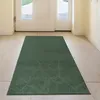 Bellissimo tappeto morbido con motivo a foglie in verde - Anteprima dell’immagine prodotto 1