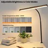 24W LED Schreibtischlampe Doppelkopf Tischlampe Leselampe Produktbild-Vorschau 2