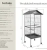 Klietka pre vtáky vysoká 162 cm, špicatá strecha - Náhľad obrázku produktu 13