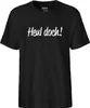 Huuraa Herren T-Shirt Heul doch Schriftzug 3XL Black Bio Produktbild-Vorschau 2