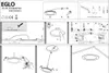 Instructional diagram for installing a light fixture. Produktbild-Vorschau