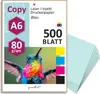 younikat DIN A6 Papier 80 g/m² I 500 Blatt in hell-blau I Produktbild-Vorschau 1