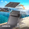 Arebos, sada 2 skladacích ležadiel so slnečnou strieškou, Náhľad obrázku produktu 4