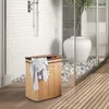 Bambusový kôš na bielizeň RD24237, biela Náhľad obrázku produktu 6