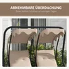 Outsunny Hollywoodschaukel mit Becherhalter 2-Sitzer Produktbild-Vorschau 7