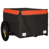 vidaXL Príves na bicykel čierno-oranžový 30 kg železa Náhľad obrázku produktu 4