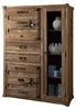 CONTAINER Highboard mit Glastüre, 2 Schubladen, 2Türen Produktbild-Vorschau 1