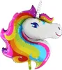 Palloncino in foil a forma di testa di unicorno Mini - 30 Anteprima dell’immagine prodotto 1