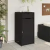 vidaXL Záhradná skrinka čierna 55x55x111 cm polyratan Náhľad obrázku produktu 10