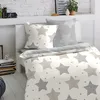 Traumschlaf Biber Wendebettwäsche Sterne beige 155x220 cm + Produktbild-Vorschau 3