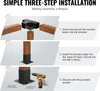 SucceBuy Kit di staffe per pergola 4''x4'' (interno 3,6''x Anteprima dell’immagine prodotto 6