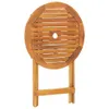 The Living Store 3-tlg. Bistro-Set Blattmuster Stoff und Produktbild-Vorschau 9