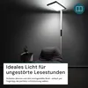 LUXULA LED Stehleuchte 100 W 4000 K neutralweiß weiß Produktbild-Vorschau 8