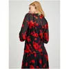 Orsay Rot-Schwarze Damenbluse mit Blumenmuster Produktbild-Vorschau 2