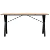 vidaXL Esstisch Y-Gestell 140x80x75,5 cm Massivholz Kiefer Produktbild-Vorschau 4