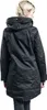 A woman wearing a black parka jacket, shown from the back. Produktbild-Vorschau