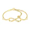 SERASAR | Bracelet en argent [Infinity] en or jaune | Voir les images du produit 1