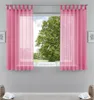 2er-Pack Gardinen Transparent Vorhang Set Wohnzimmer Voile Produktbild-Vorschau 1