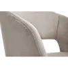 Miliboo - Design-Stuhl aus taupefarbenem Samt mit Füßen aus Produktbild-Vorschau 6