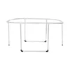 A silver metal frame for a portable bathtub, set against a white background. Náhled obrázku produktu