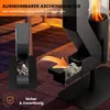 MEULBATY Feuersäule 157cm Edelstahl Pelletfackel, Produktbild-Vorschau 6