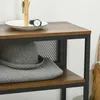 HOMCOM Konsolentisch, Flurtisch mit 2 Regalen, Flurkonsole Produktbild-Vorschau 8