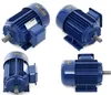 A collage of four images showing different angles of a blue electric motor. Náhľad obrázku produktu