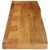 vidaXL Tischplatte mit Baumkante 140x20x2,5 cm Massivholz Produktbild-Vorschau 3