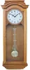 PRIM Radio Melody III Funkwanduhr Holz mit Pendel Braun 28 Produktbild-Vorschau 1