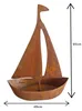 Rostiges Segelboot Gartendekoration, 65 cm Höhe, Metallboot Produktbild-Vorschau 4
