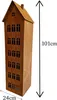 Metall Haus Edelrost Gartendekoration, 101 cm Höhe, 24 cm Produktbild-Vorschau 3
