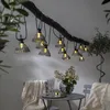 LED Lichterkette 'Lampenschirm' - 12 warmweiße LED - L: 4,95m - outdoor - rauchgrau Produktbild-Vorschau