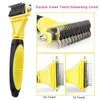 Double face Pet Cat Dog Peigne Brosse Professionnelle Voir les images du produit 4