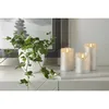 Świeca Led woskowa pieńkowa FLAMME RUSTIC srebrna 10cm Podgląd zdjęcia produktu 10