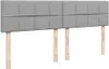 vidaXL Boxspringbett mit Matratze Hellgrau 180x200 cm Stoff Produktbild-Vorschau 7