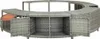 vidaXL Whirlpool-Umrandung Grau Poly Rattan Produktbild-Vorschau 5